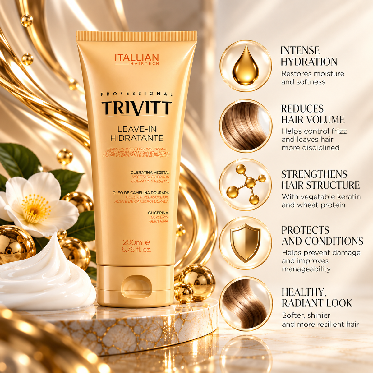 Trivitt Moisturizing Leave-In — 6.76 fl oz / 200 mL
