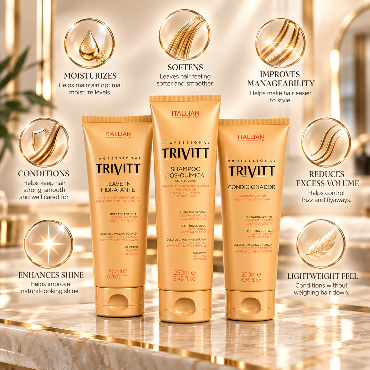 Trivitt Home Care Leave-In Set — 3-Piece Set