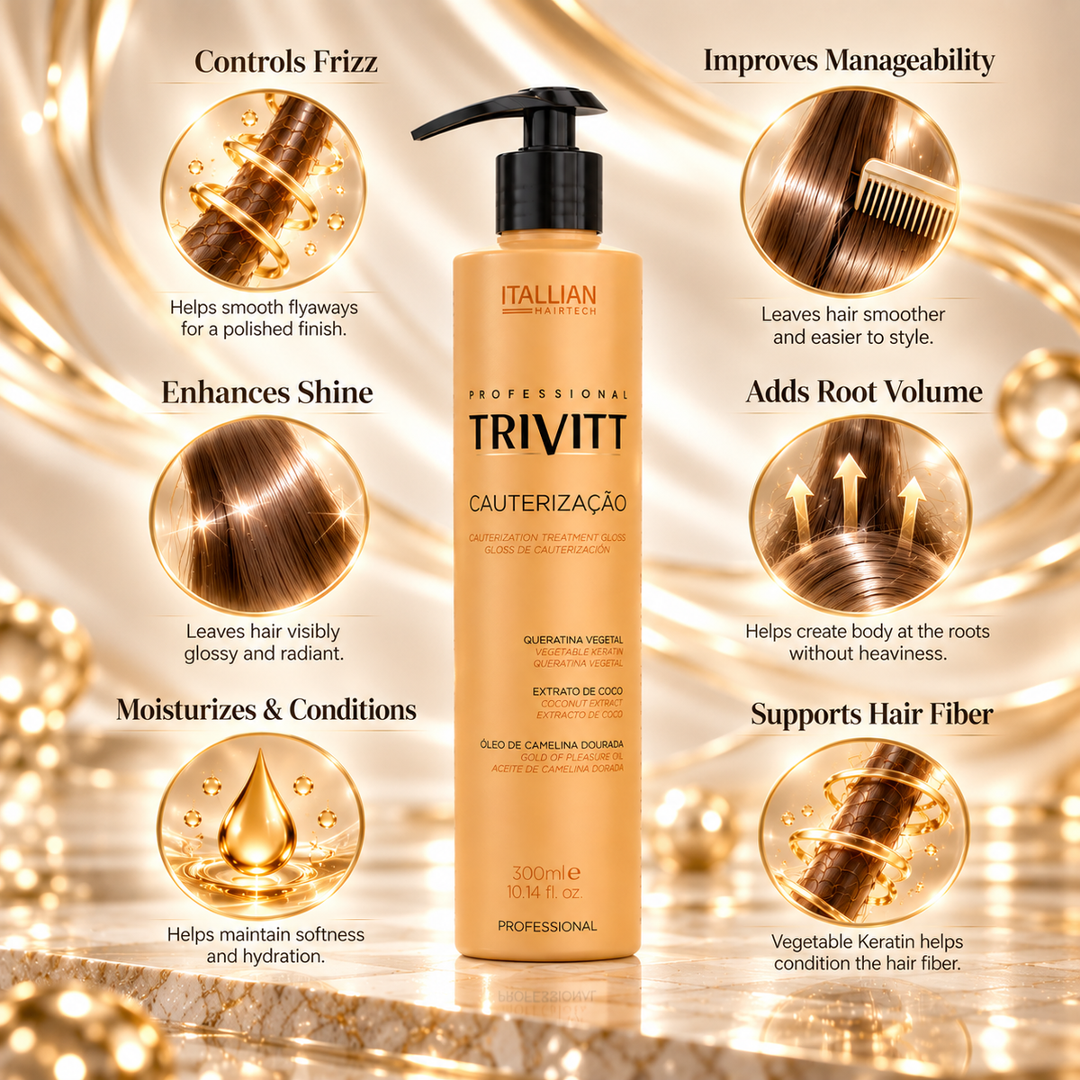 Trivitt Cauterization Treatment Gloss — 10.14 fl oz / 300 mL