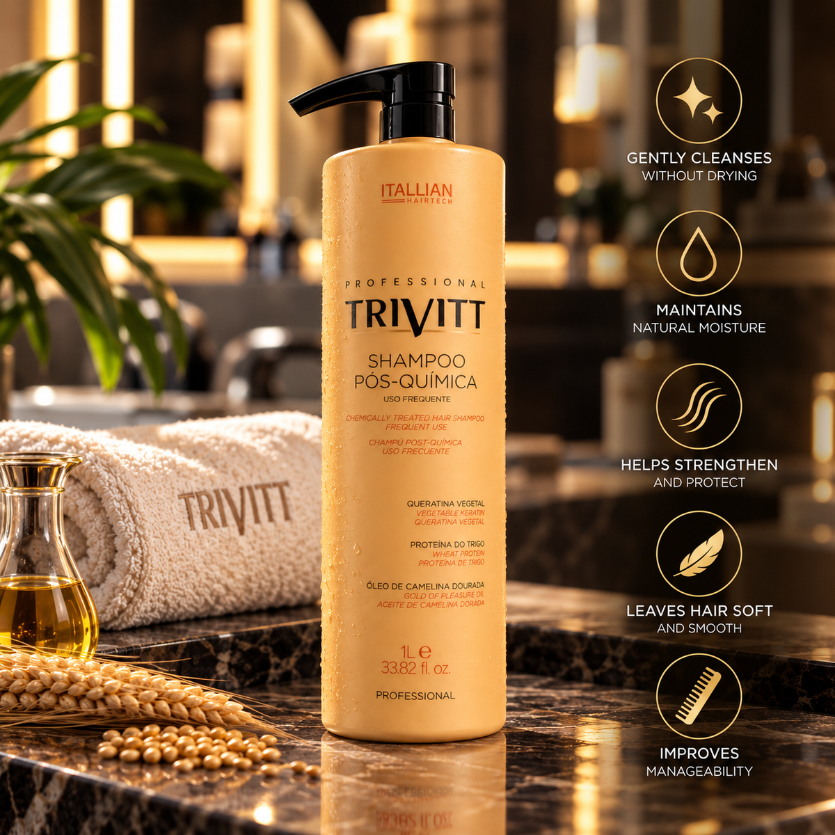 Trivitt Post-Chemical Shampoo — 33.82 fl oz / 1 L