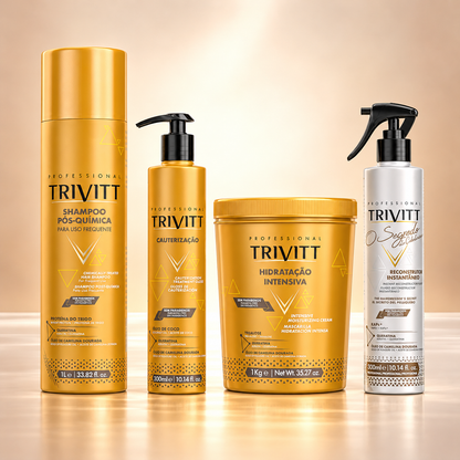 Trivitt Professional Hair Reconstruction & Cauterization Kit — 4-Piece Set